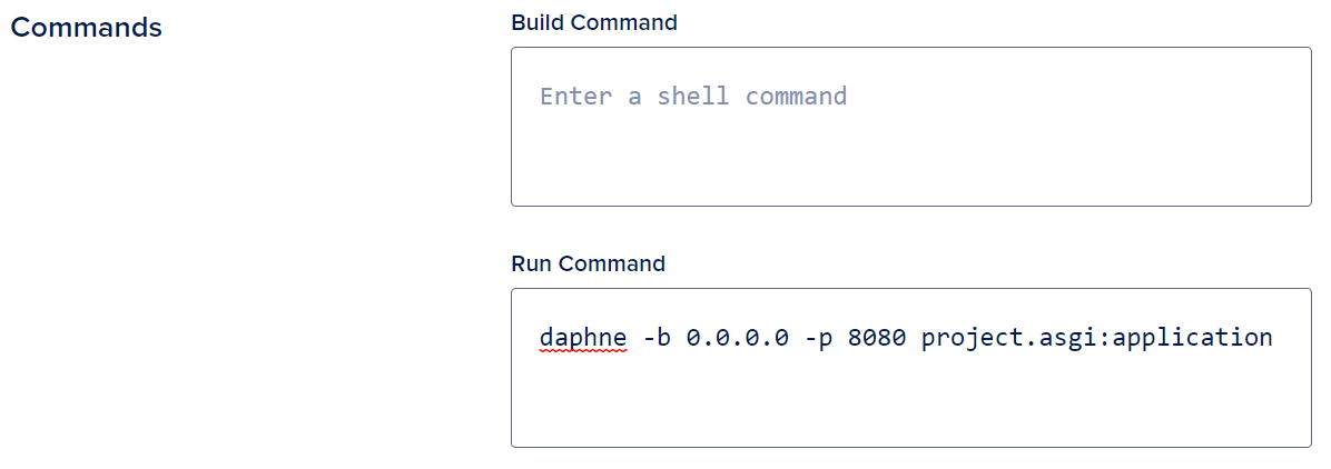 daphne -b 0.0.0.0 -p 8080 backend.asgi:application